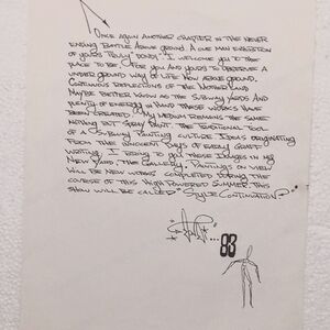 Art Ephemera Dondi Postcard 1982